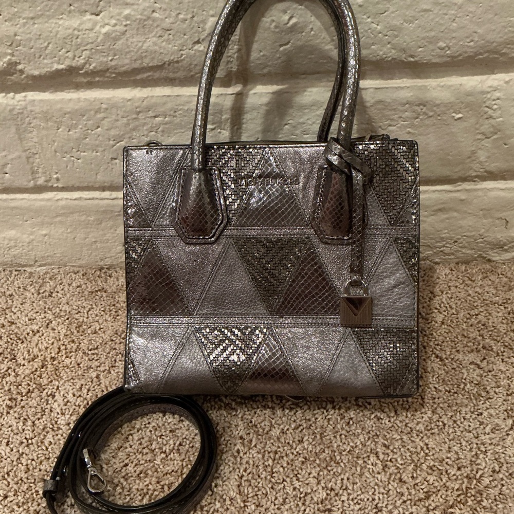 Michael Kors Metallic Silver Tote
